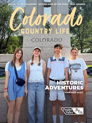 August 2025 Colorado Country Life Magazine cover image