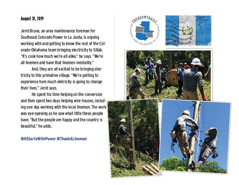 Photos & Text For Aug. 31, 2019 Guatemala Electrical Power Line Construction