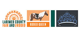 Larimer County Fair Rodeo Queen logo