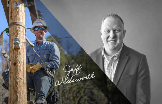 CEO Viewpoint Header - Member Driven Every Step of The way - PVREA CEO and Lineman
